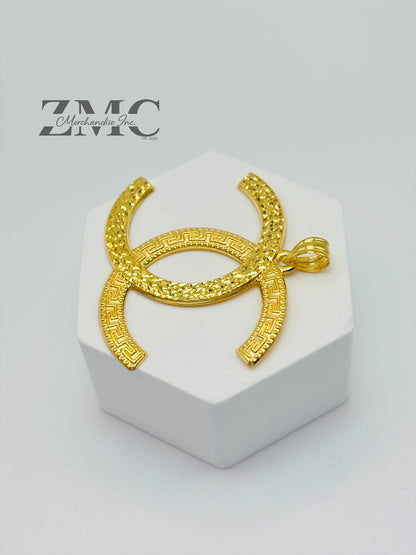 18K Gold Big C Pendant