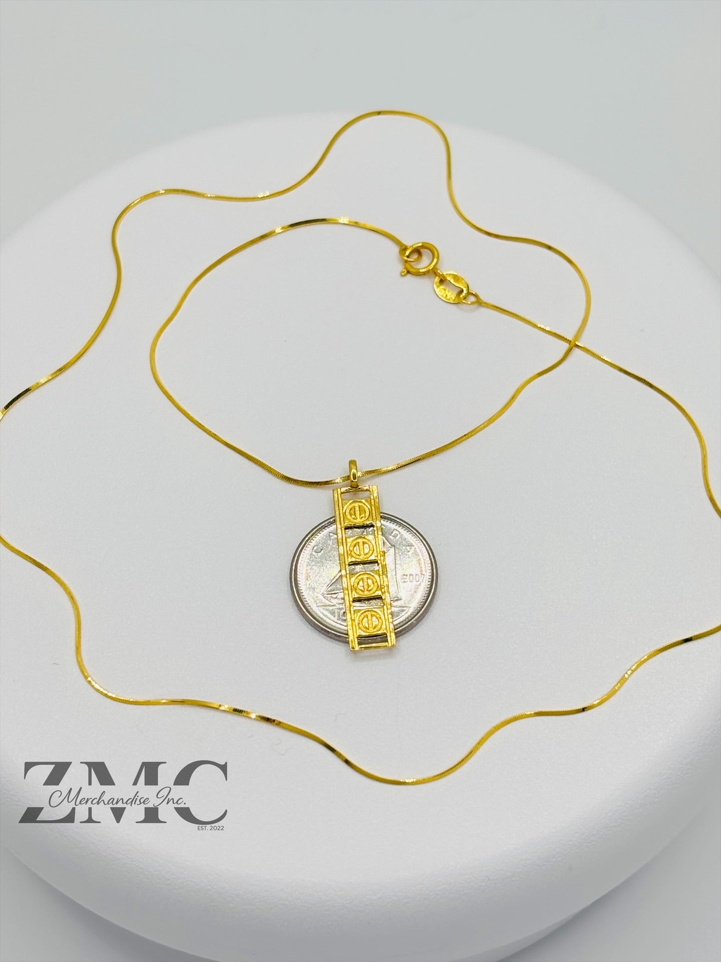 18K Gold Snake Necklace