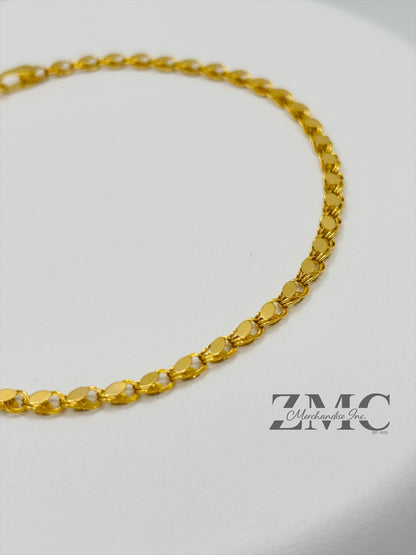 18K Gold Slim Damascus Bracelet