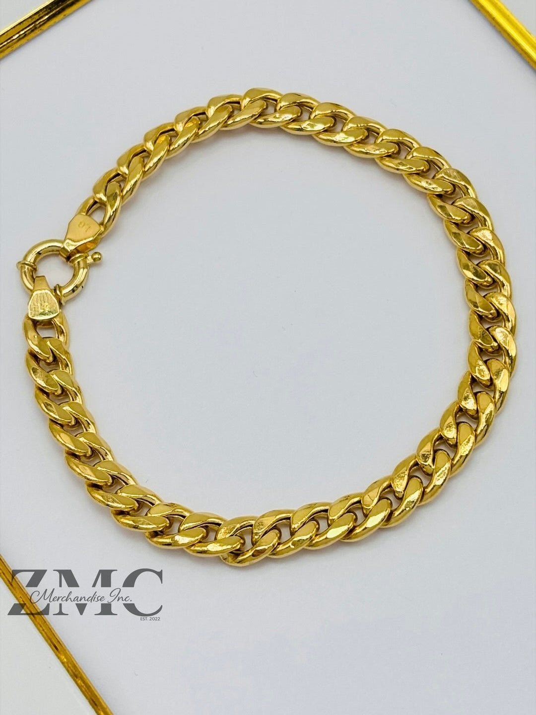 18K Gold Curb Bracelet
