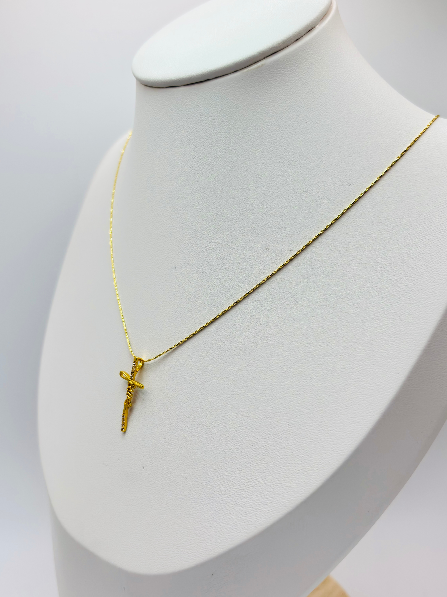 18K Gold Jesus Necklace