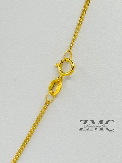 18K Gold Initial R Necklace