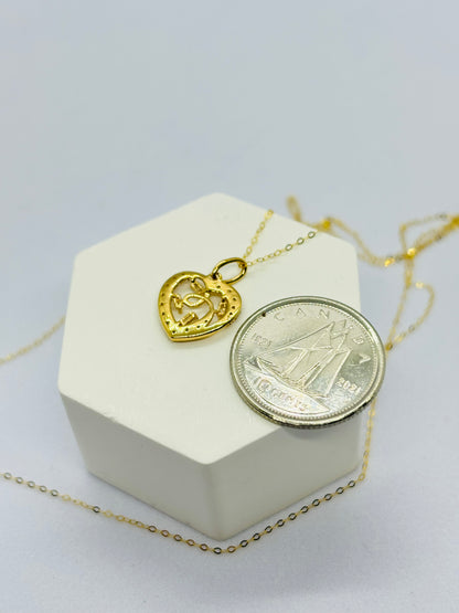K18 Japan Heart Pendant 0.15 carat Natural Diamond with 18K Gold FREE Chain Set