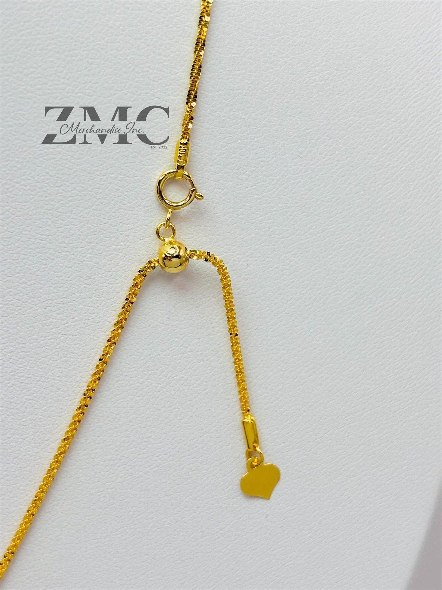 18K Gold Slider Jesus Necklace