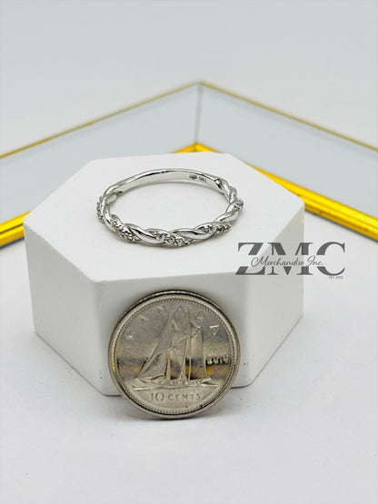 18K White Gold Ring