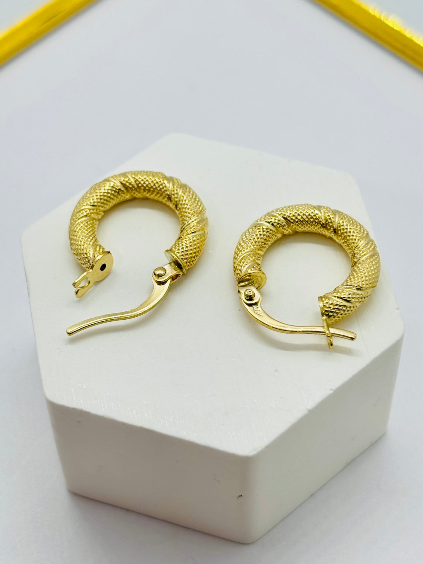 18K Gold Loop Earrings