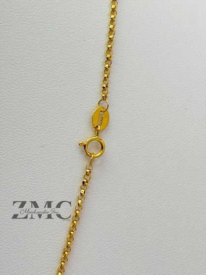 18K Gold Two-Tone Heart Necklace