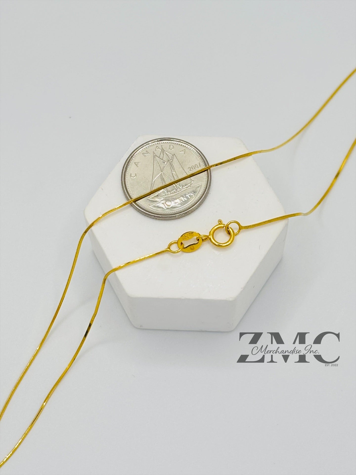 18K Gold Snake Necklace