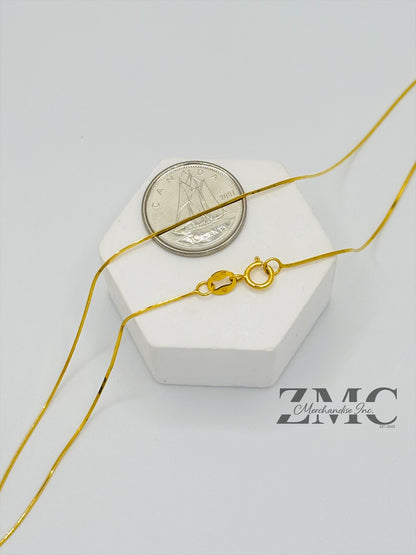 18K Gold Snake Necklace