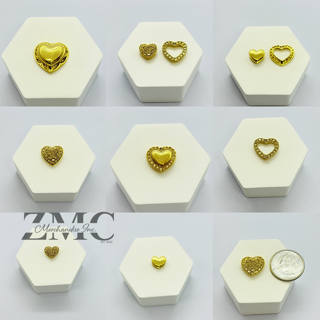 K18 Japan Gold Many Ways Pendant Natural Diamonds with FREE 18K Gold Chain