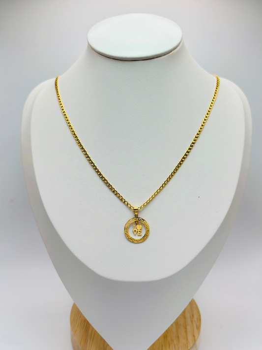 18K Gold Love Necklace
