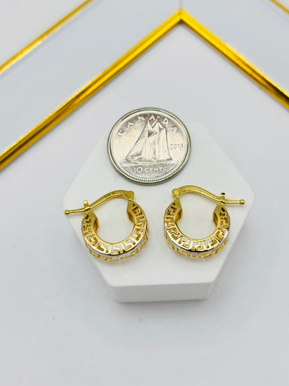 18K Gold Small Loop Earrings