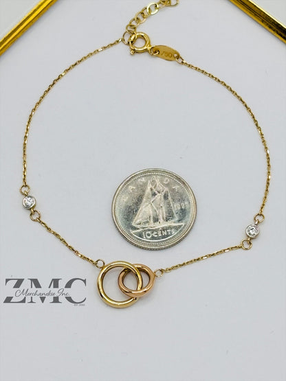 18K Gold Interlock Bracelet