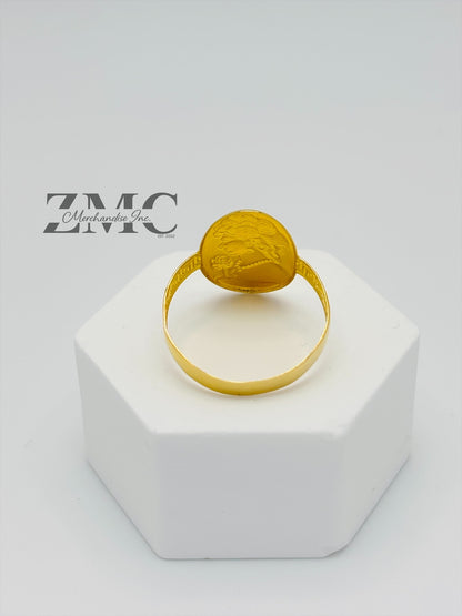 18K Gold Cameo Ring