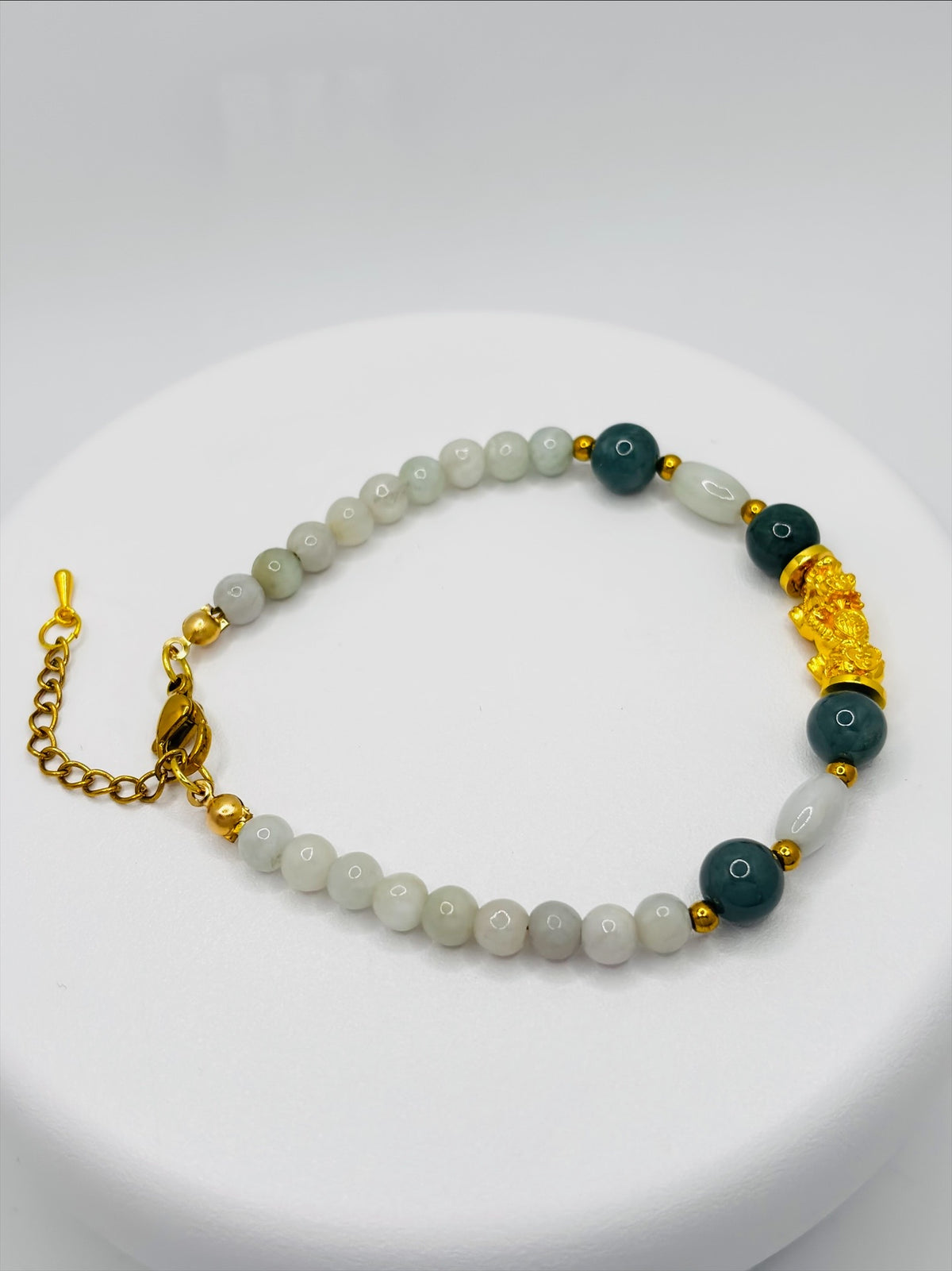 18K Gold Lucky Piyao/ Pi Xiu Jade Bracelet ( Hollow Empty Inside) MEDIUM PIYAO