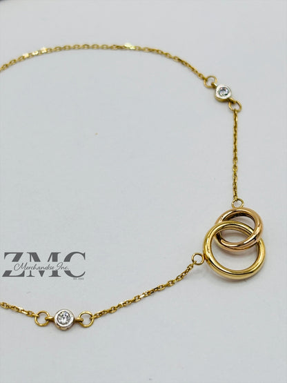 18K Gold Interlock Bracelet