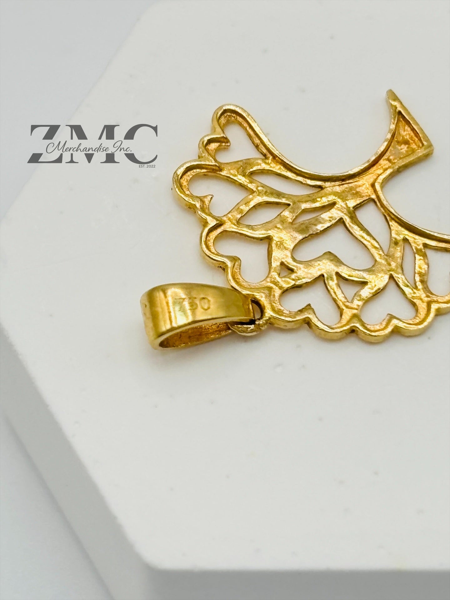 18K Gold Tree Pendant