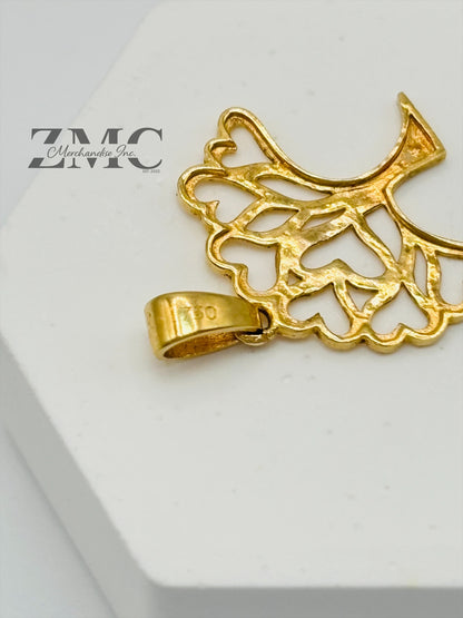 18K Gold Tree Pendant