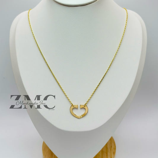 18K Gold Attached Necklace