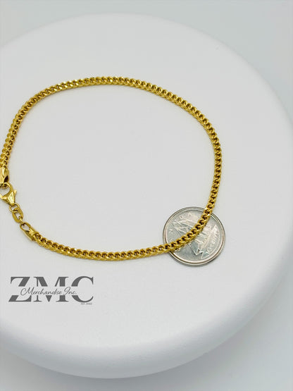18K Gold Foxtail Bracelet