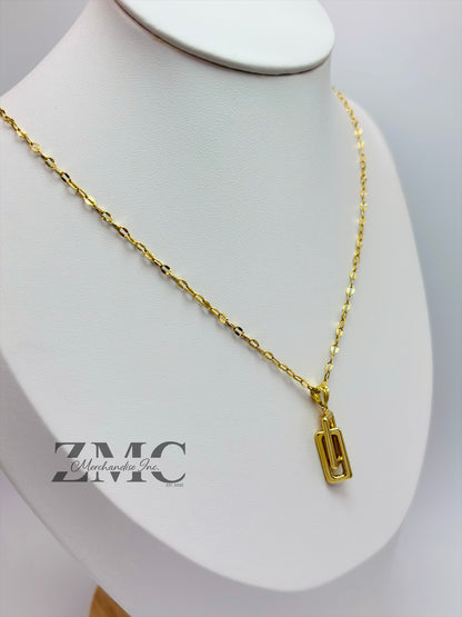 18K Gold Boteg*a Necklace