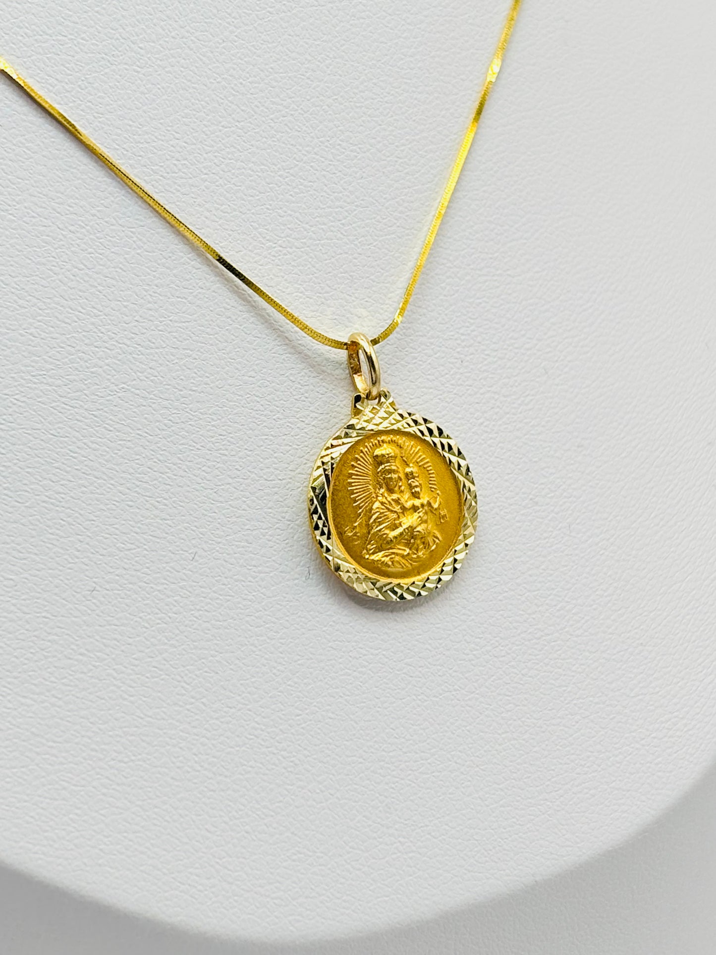 18K Gold Religious Necklace