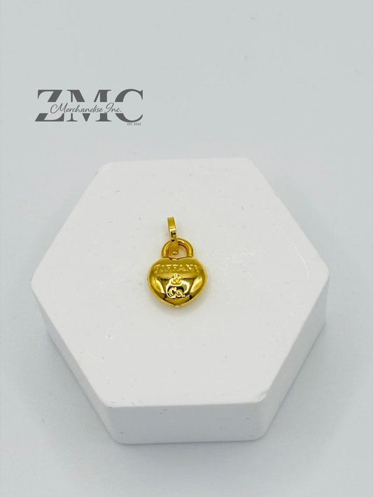 18K Gold Heart Pendant