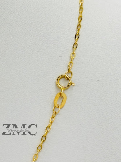 18K Gold Cross Necklace
