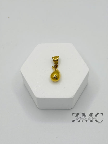 18K Gold Teardrop Small Pendant