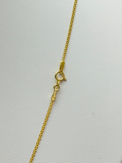 18K Gold C Necklace