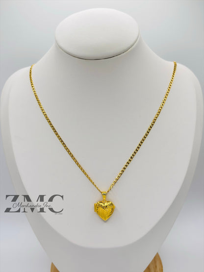 18K Gold Locket Necklace