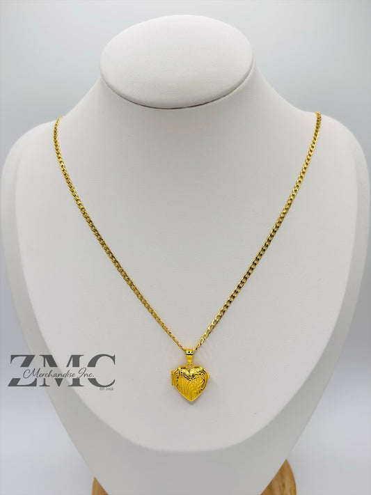 18K Gold Locket Necklace