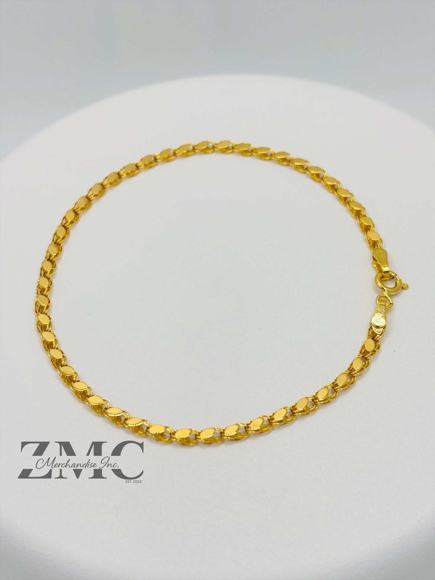 18K Gold Slim Damascus Bracelet