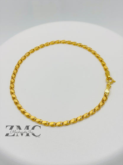 18K Gold Slim Damascus Bracelet