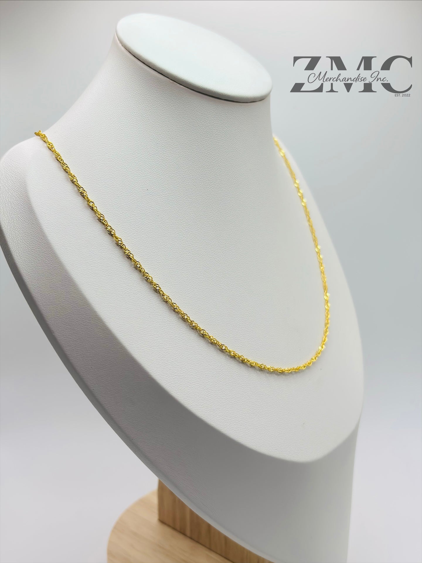 18K Gold Twisted Chain