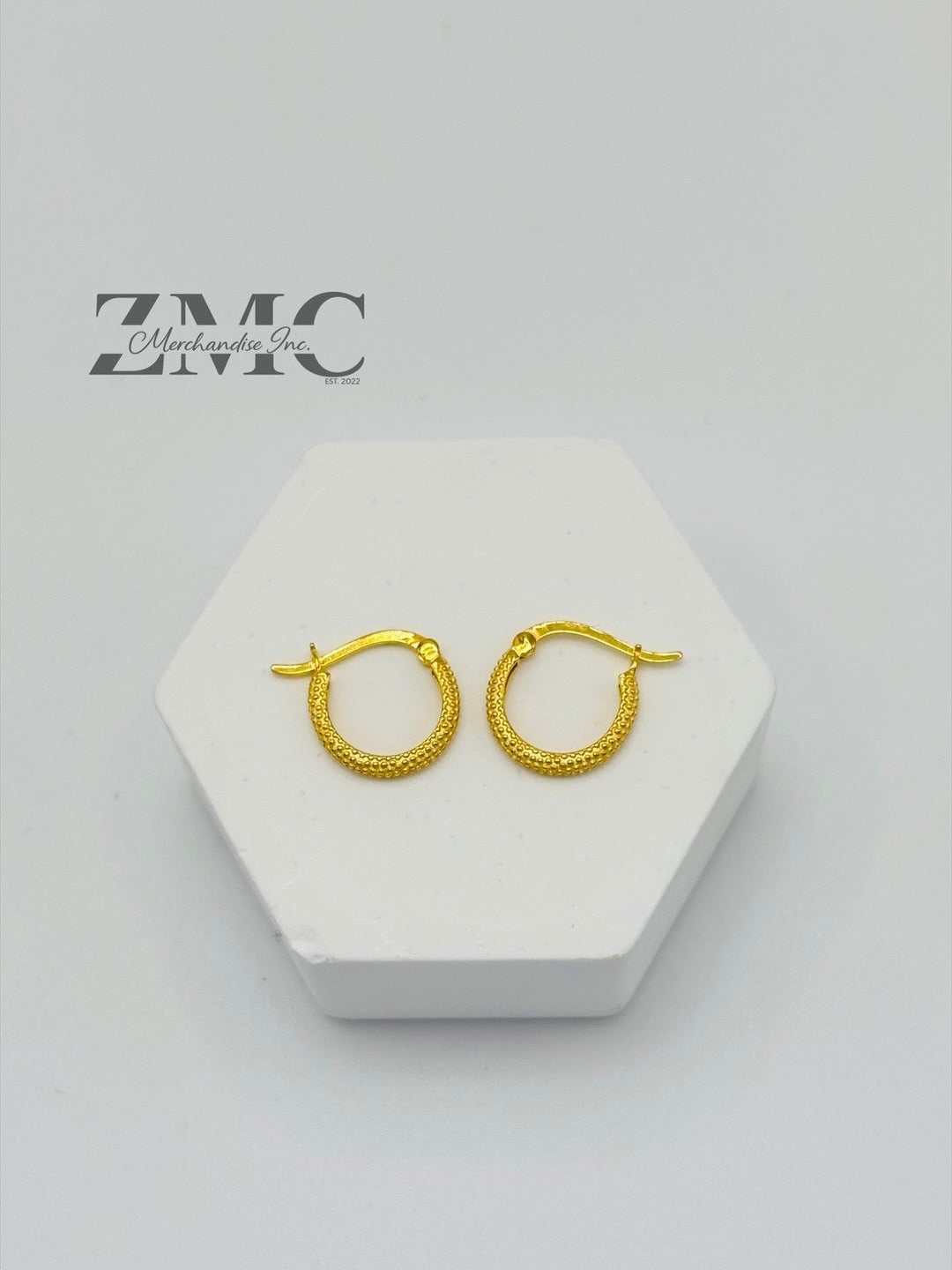 18K Gold Kids Huggies Loop Earrings