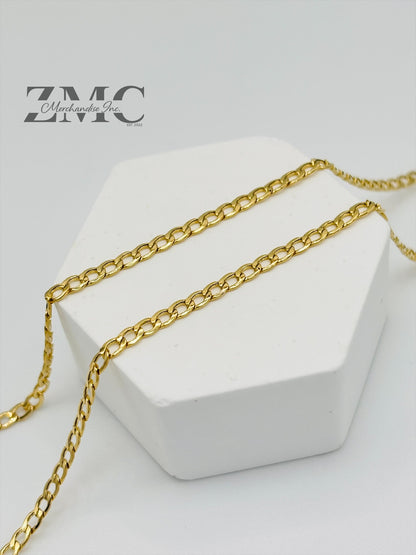 18K Gold Curb Chain