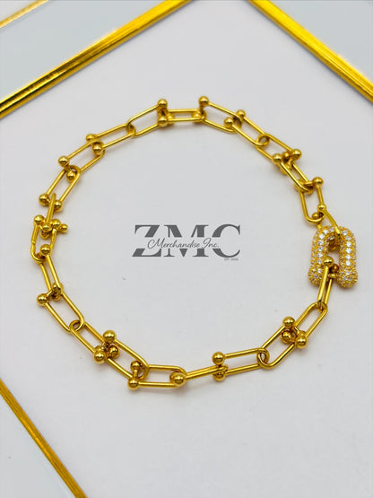 18K Gold Hardware Bracelet