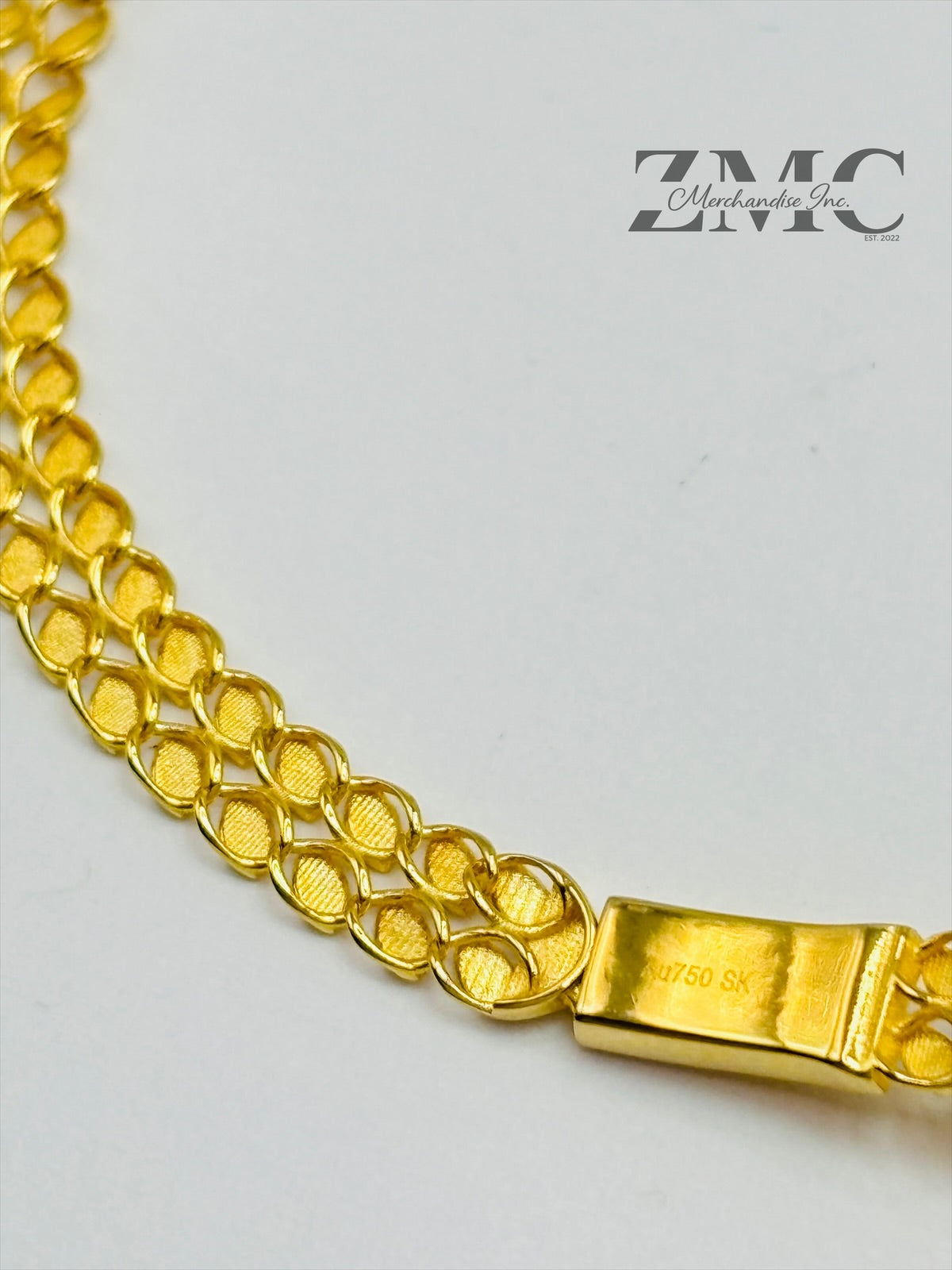 18K Gold Double Damascus Bracelet