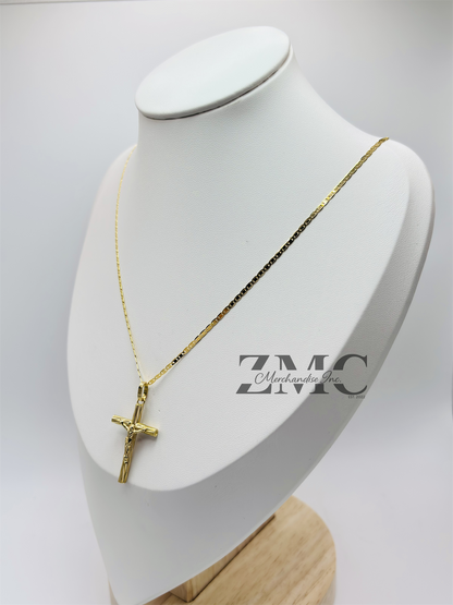 18K Gold Cross Necklace