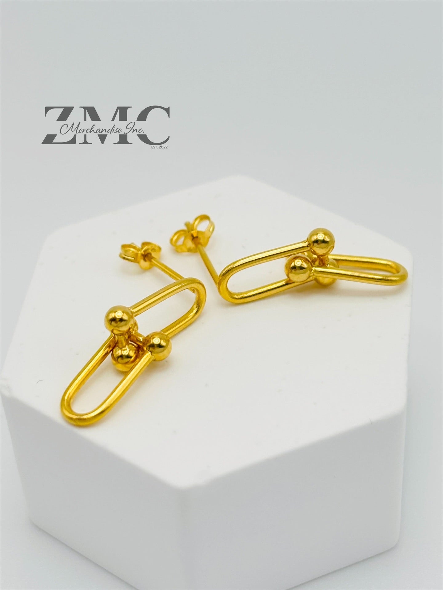 18K Gold Hardware Earrings