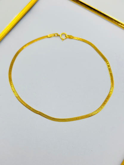 18K Gold Flat Bracelet