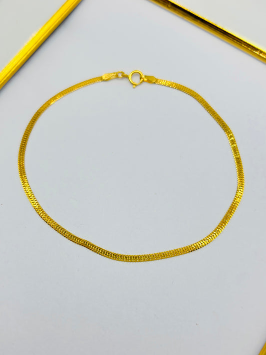 18K Gold Flat Bracelet