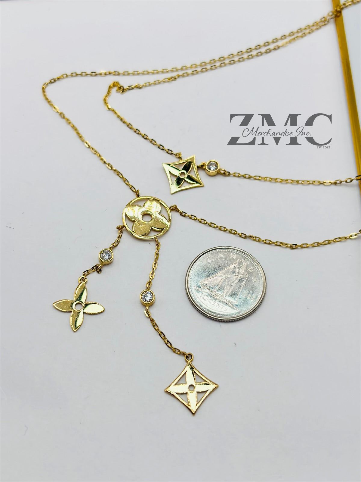 18K Gold Blossom Necklace