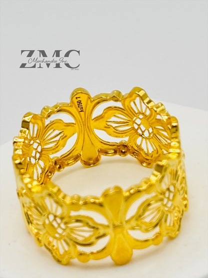 18K Gold Flower Power Ring