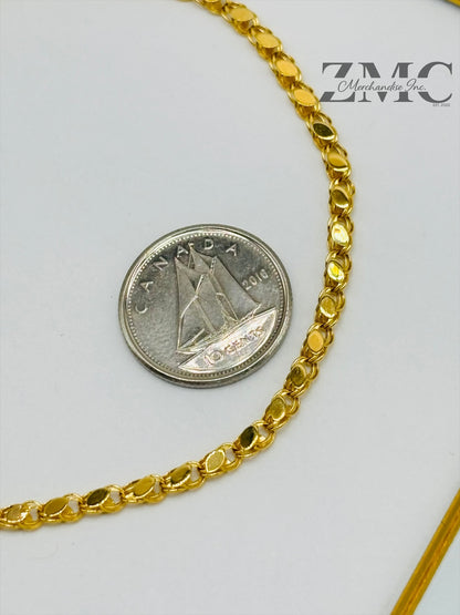 18K Gold Slim Damascus Bracelet
