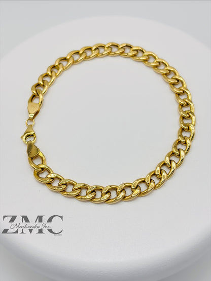 18K Gold Curb Bracelet