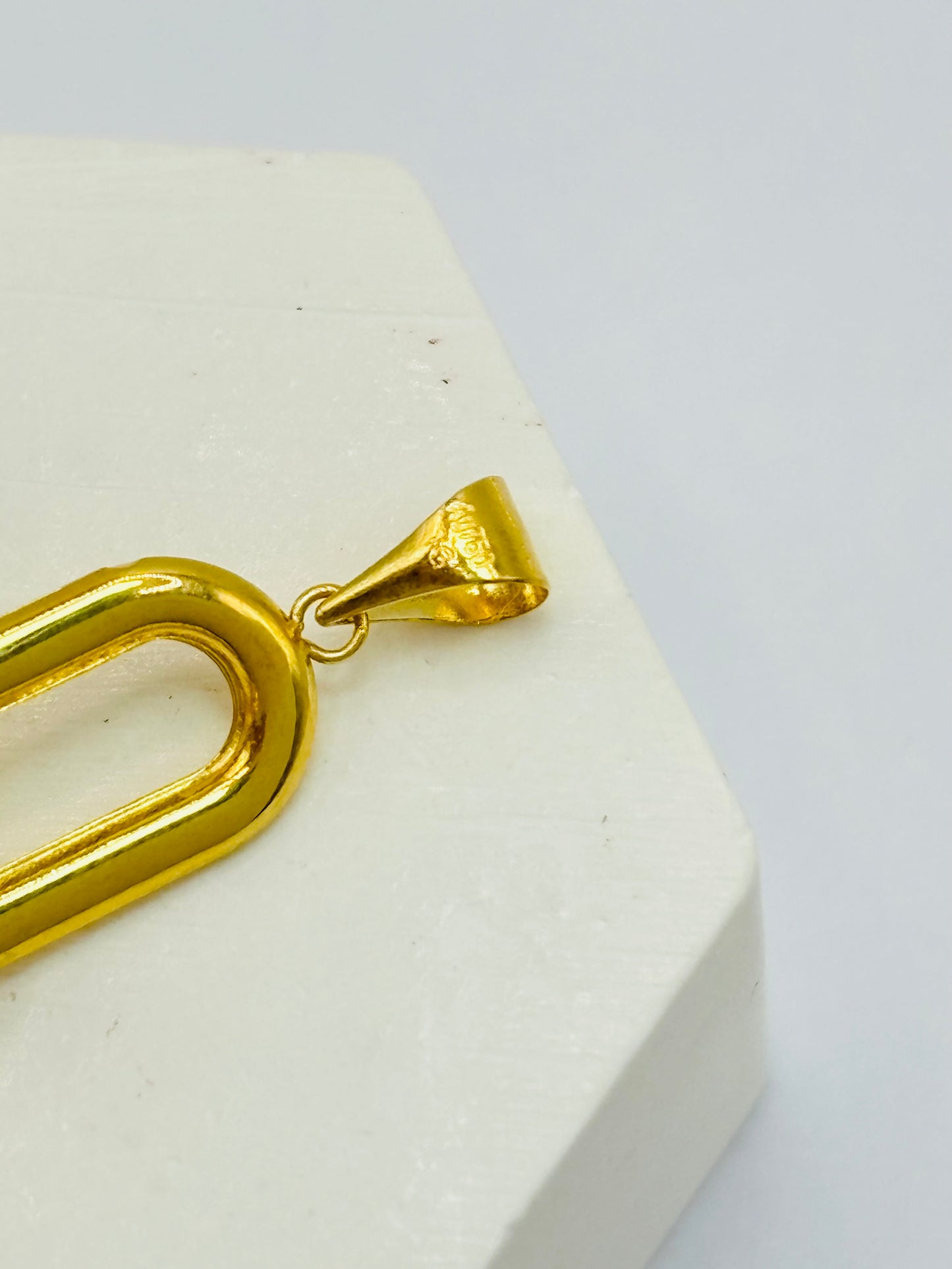 18K Gold Hardware Pendant