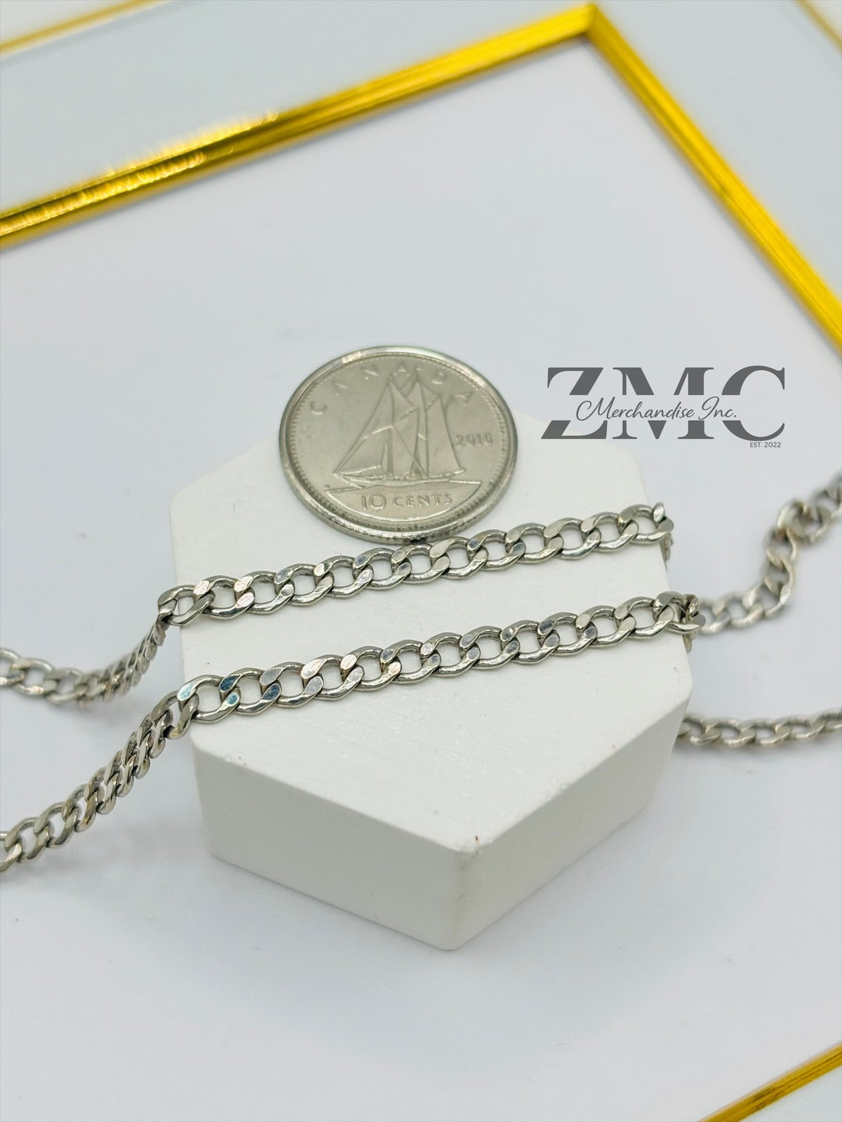 18K White Gold Choker/Kids Chain