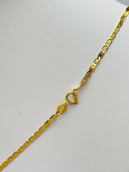 18K Gold Cross Necklace